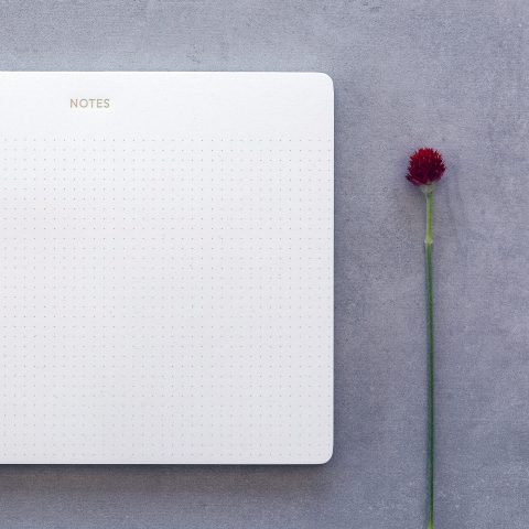 Notes Mouse Pad - Flower